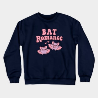 Cute Vampire Bats Funny Bat Romance Pun Crewneck Sweatshirt